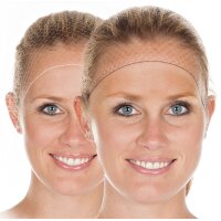 HYGOSTAR Haarnetz, aus Nylon, weiss, 144er Pack