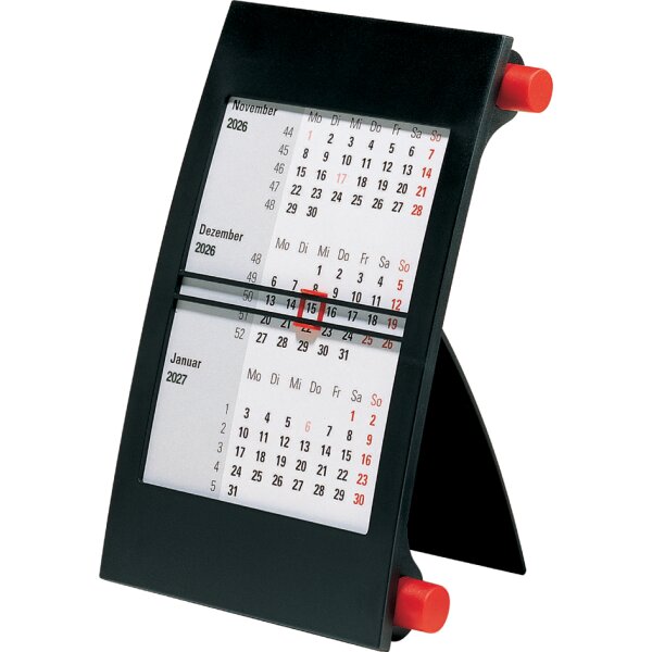 rido id&eacute; Tischkalender 3-Monatskalender 2027/2028, blau