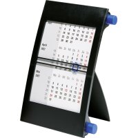 rido idé Tischkalender 3-Monatskalender 2027/2028, blau