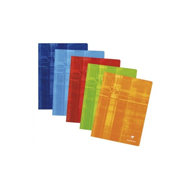 CLAIREFONTAINE Cahier ass. A4+ 63362 5mm, quadrill&eacute; 48 feuilles