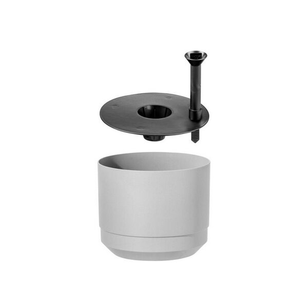 orthex Pot de fleurs PAULINA, diamètre : 140 mm, noir