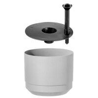 orthex Pot de fleurs PAULINA, diamètre : 140 mm, noir