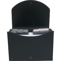 EXACOMPTA Fächertasche EXACASE, 13 Fächer, schwarz