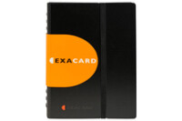 EXACOMPTA Visitenkarten-Buch 145x220mm 75034E schwarz 120...