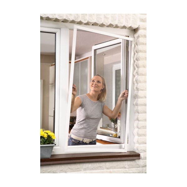 tesa Fliegengitter ALU COMFORT Fenster, 1,40 m x 1,50 m