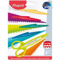 Maped Set de ciseaux cranteurs CreaCut, blister de 3