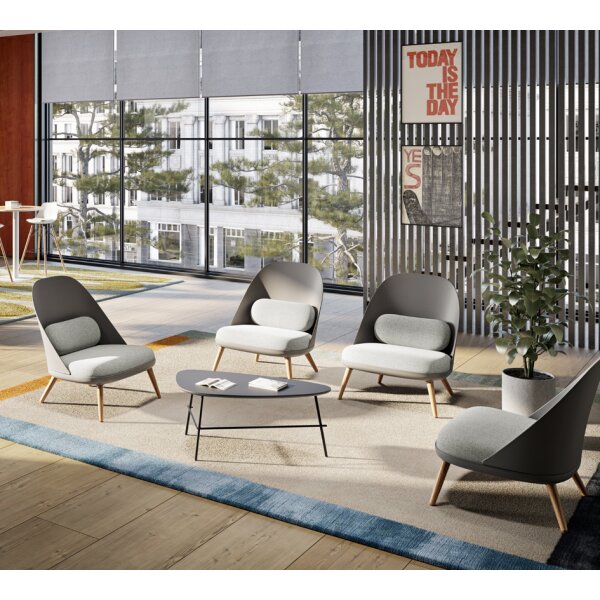 PAPERFLOW Besuchersessel COCOON, grau