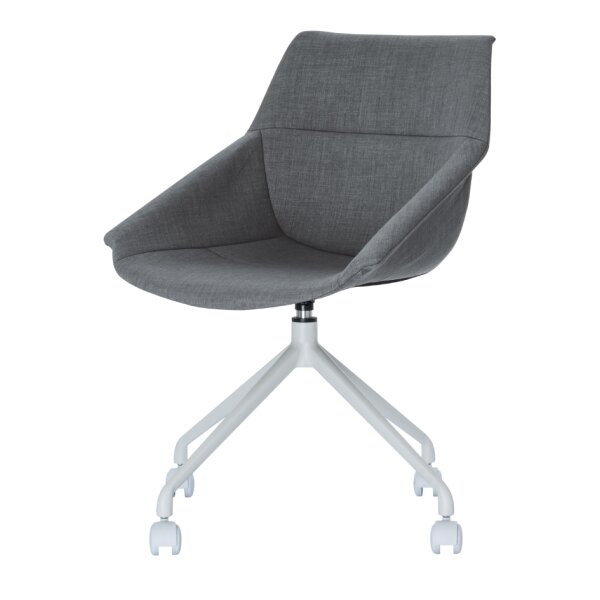 PAPERFLOW Besucherstuhl LUGE, 2er Set, weiss grau