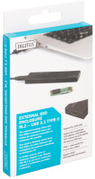 DIGITUS Boîtier disque dur M.2 SATA, USB 3.1, noir