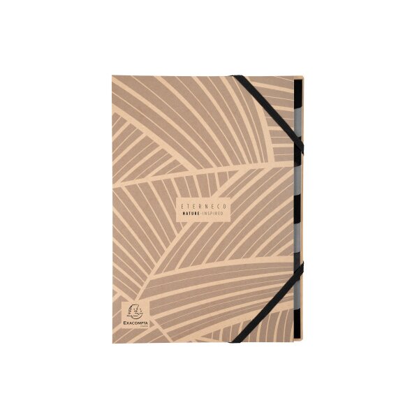 EXACOMPTA Ordnungsmappe Eterneco A4 56747E braun, ass., FSC 9-teilig