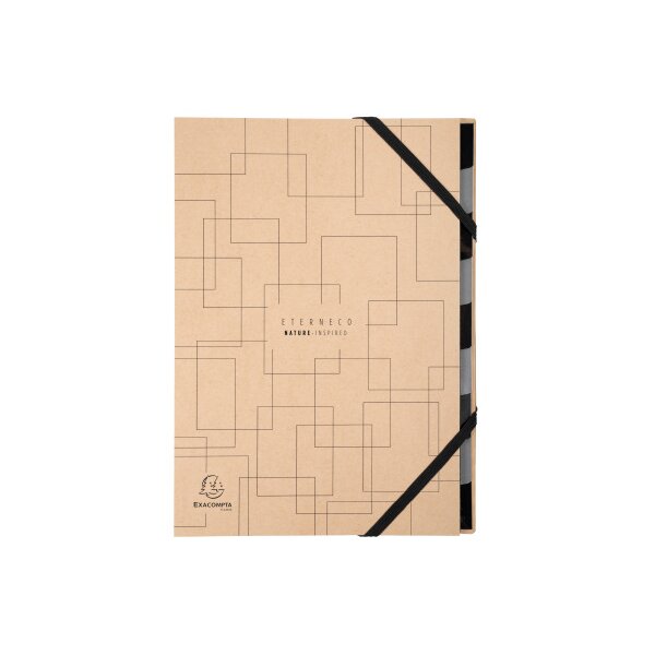 EXACOMPTA Ordnungsmappe Eterneco A4 56747E braun, ass., FSC 9-teilig