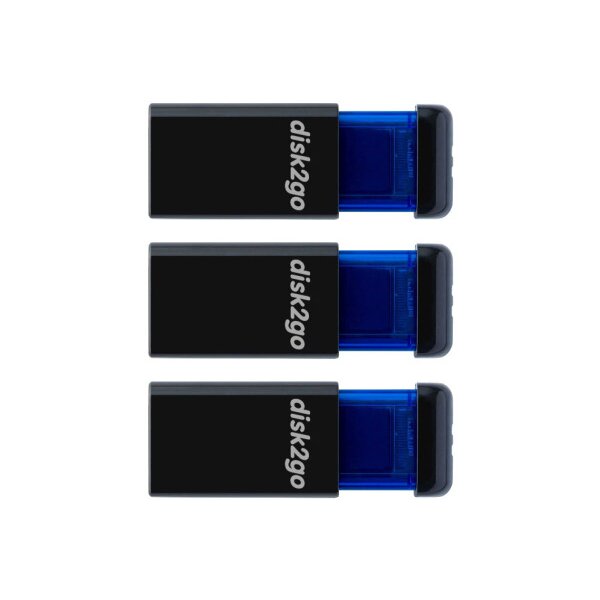DISK2GO USB-Stick qlik edge 8GB 30006728 USB 2.0 triple pack