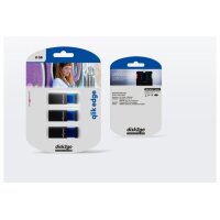 DISK2GO USB-Stick qlik edge 8GB 30006728 USB 2.0 triple pack