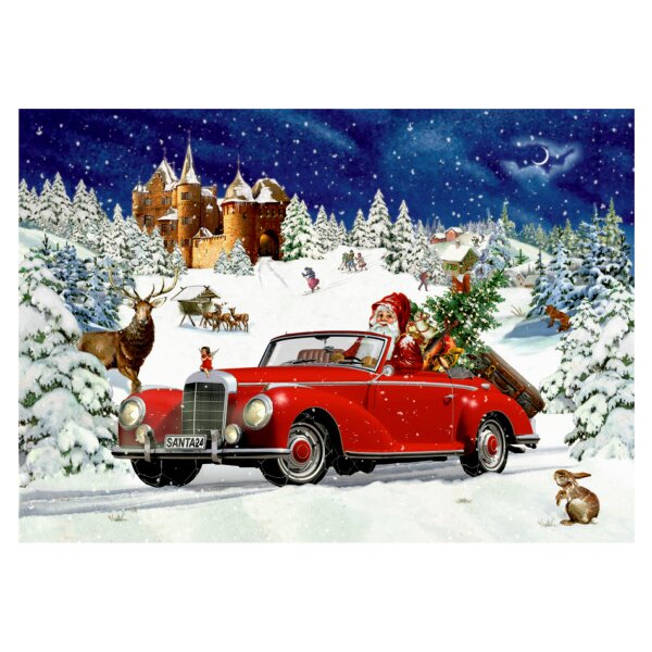 COPPENRATH Adventskalender 8.5x6cm 72030 Nostalgische Adventszeit ass.