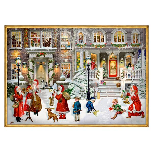 COPPENRATH Adventskalender 8.5x6cm 72030 Nostalgische Adventszeit ass.