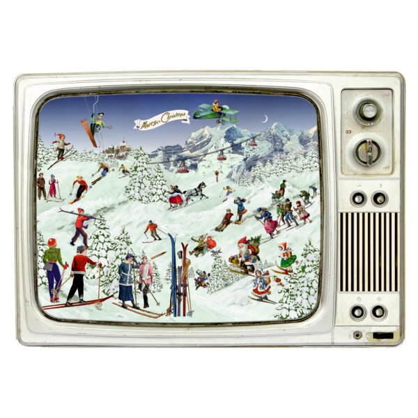 COPPENRATH Adventskalender 8.5x6cm 72030 Nostalgische Adventszeit ass.