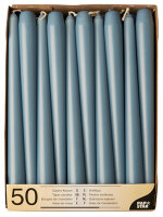 PAPSTAR Leuchterkerzen, 22 mm, arktikblau, 50er Pack
