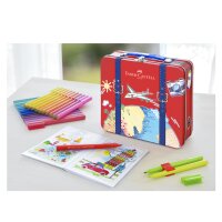 FABER-CASTELL Fasermaler CONNECTOR PEN, 40er Reisekoffer