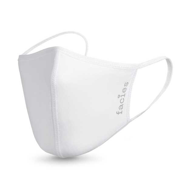 FACIES Nano Masks, hydrophober Mund-Nasen-Schutz, weiss, waschbar, 1 Pack à 3 Stk.