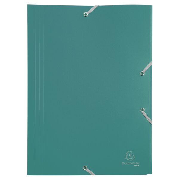 EXACOMPTA Eckspannermappe Opaque Eco, DIN A4, PP, blau