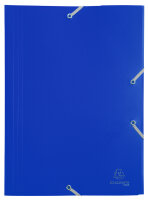 EXACOMPTA Eckspannermappe Opaque Eco, DIN A4, PP, blau