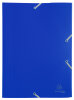EXACOMPTA Chemise à élastiques Opaque Eco, PP, A4, bleu