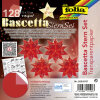 folia Feuilles pliables étoile Bascetta, 75 x 75 mm, rouge