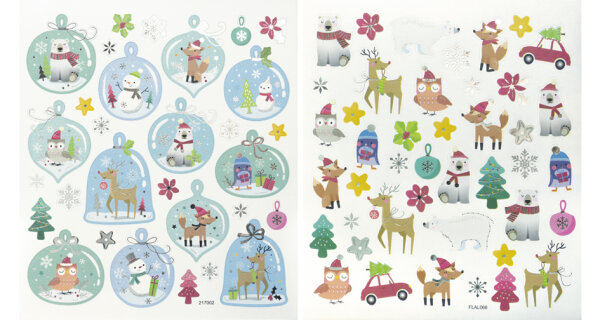 folia Weihnachts-Sticker Charming Christmas I