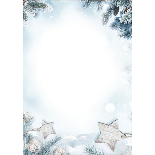 sigel Weihnachts-Motiv-Papier "Snow Star", A4, 90 g qm
