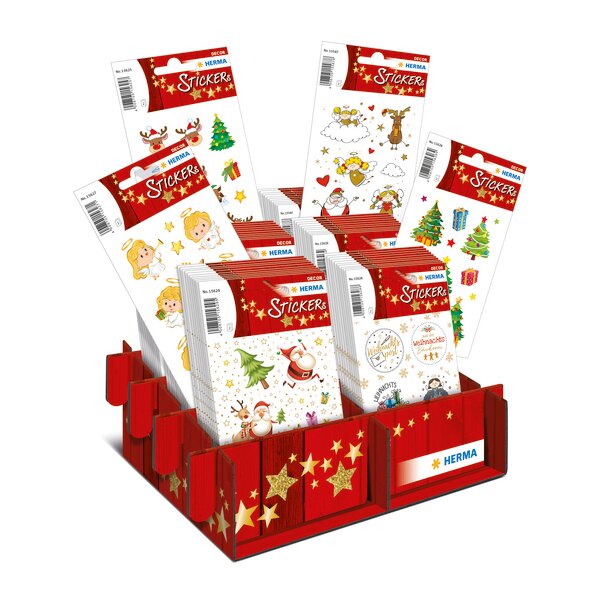 HERMA Weihnachts-Sticker DECOR "Glitzernde Weihnachtszeit"