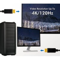 LogiLink Câble de raccordement DisplayPort 1.4, 3,0...