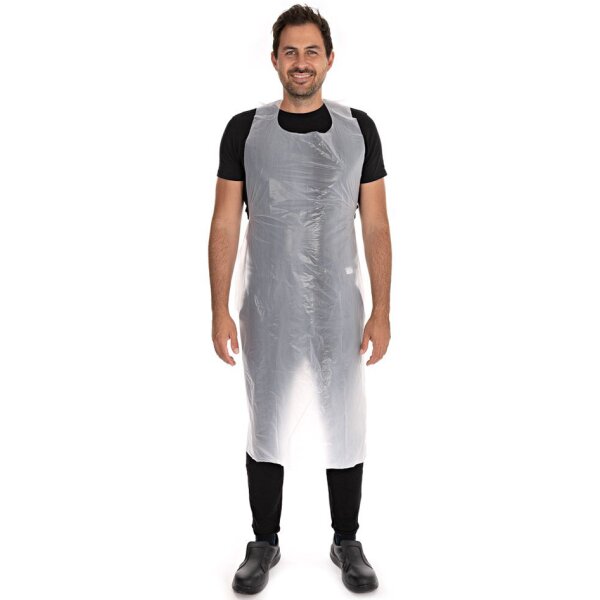 HYGOSTAR HDPE-Latzsch&uuml;rze, gepr&auml;gt, 12 my, weiss