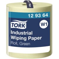 TORK Rouleau de papier nettoyant industriels, 340 m, vert