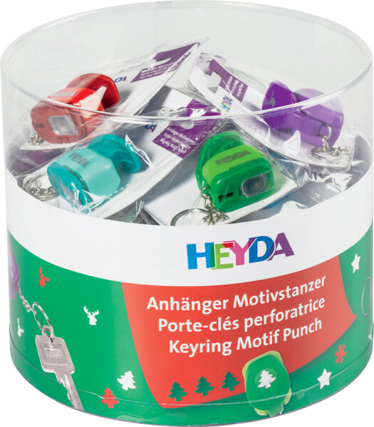 HEYDA Motiv-Locher Mini-Anhänger "Weihnachten", Display