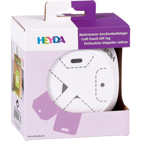 HEYDA Perforateur à motifs Etiquette cadeau