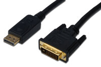 DIGITUS DisplayPort Adapterkabel, DP - DVI-D 24+1, 2,0 m
