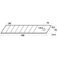 NT Lame de rechange pour cutter BSL-11P, largeur : 18 mm