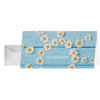 sigel Gutscheinkarte "Daisy", DIN lang, 220 g qm