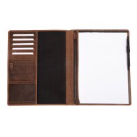 PRIDE&SOUL Schreibmappe WINSTON, aus Leder, braun