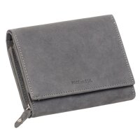PRIDE&SOUL Portefeuille pour dames RFID, en cuir, gris