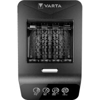 VARTA Chargeur LCD Ultra Fast Charger+, avec 4x piles Mignon