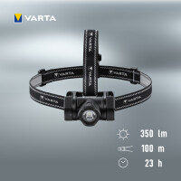 VARTA Kopflampe "Indestructible H20 Pro", inkl. 3 Micro AAA