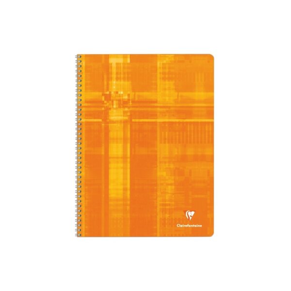 CLAIREFONTAINE Carnet spirale ass. A4 8352 5mm, quadrillé 90 feuilles