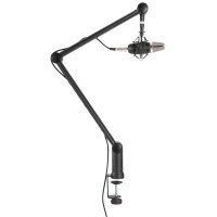 LogiLink Bras de microphone professionnel, noir