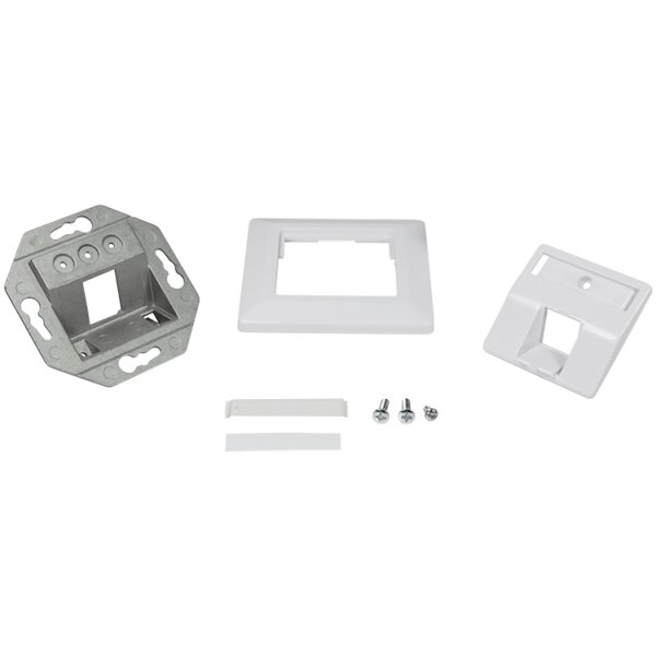 LogiLink Boîtier dencastrement pour module Keystone, blanc