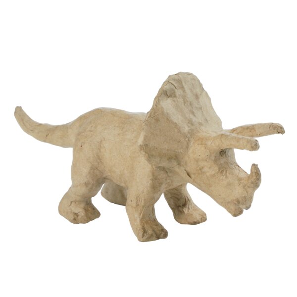 d&eacute;copatch Support en papier m&acirc;ch&eacute; Tric&eacute;ratops, 90 mm