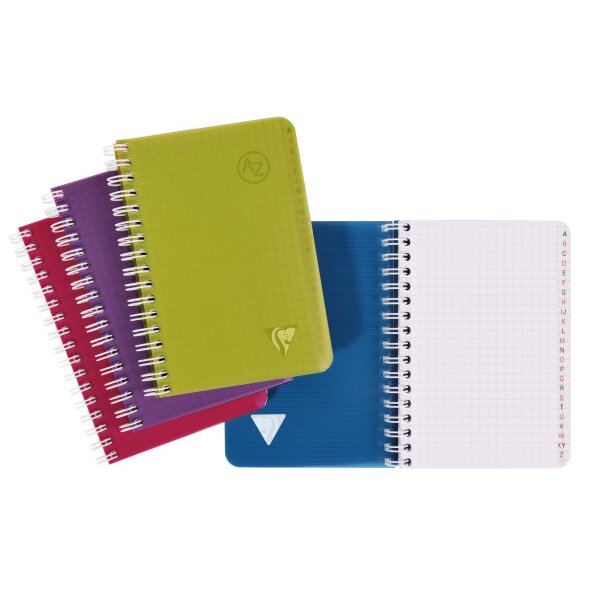 CLAIREFONTAINE LINICOLOR Cahier 9,5x14cm 329225 A-Z 50 feuilles