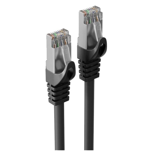 shiverpeaks Patchkabel Kat. 6A, U UTP, 0,25 m, schwarz