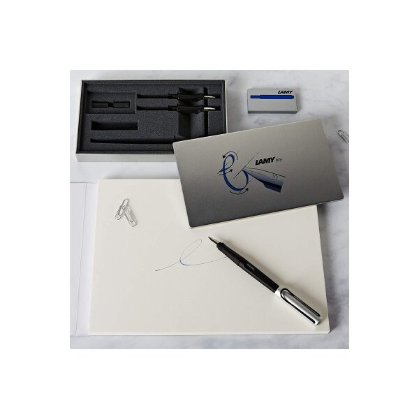 LAMY Schönschreibset 011 joy 1217713 3 Federstärke, 1 Patrone