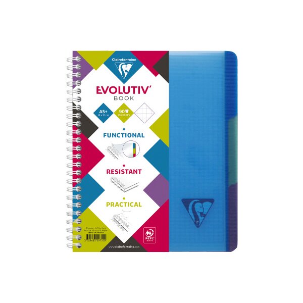 CLAIREFONTAINE LINICOLOR Heft A5+ 329755 5mm 90 Blatt